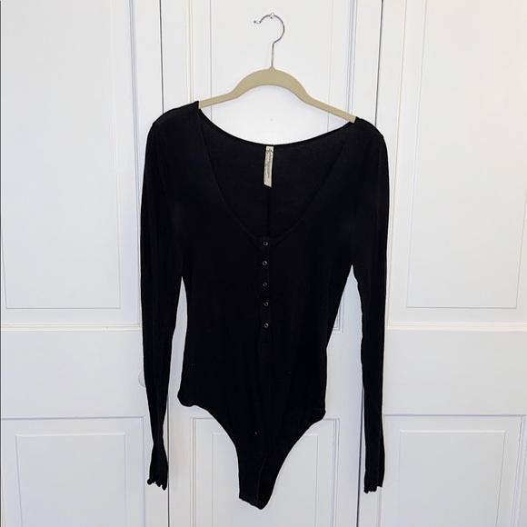 Free People Tops - Black Free People Bodysuit